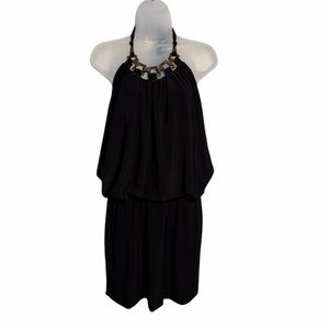 Cache Elegant Black Strapless Dress